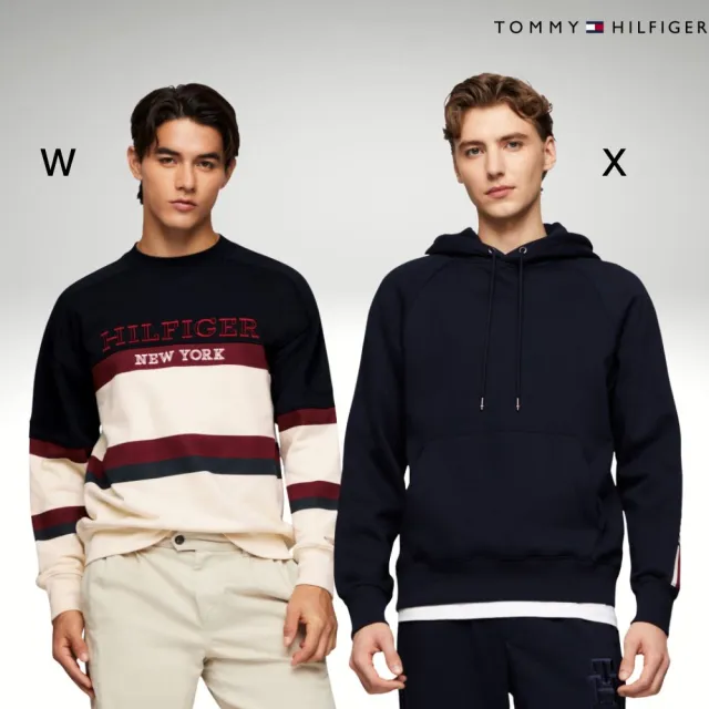 【TOMMY HILFIGER】官方旗艦館 品牌紳士款 帽T 大學T 毛衣 長袖 多款任選(帽T 大學T 毛衣)