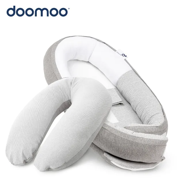 【Doomoo】有機棉舒眠組(月亮枕x1+睡窩x1)