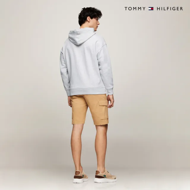 【TOMMY HILFIGER】官方旗艦館 寬鬆Logo帽T_灰色