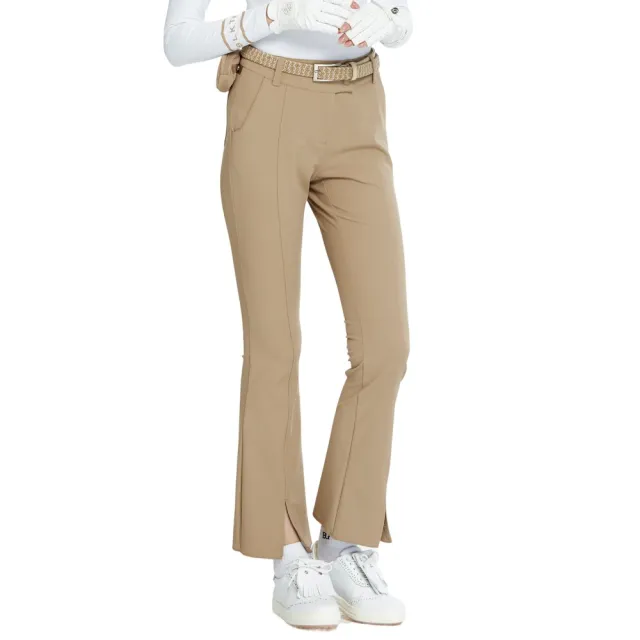 【BLKTEE GOLF】彈力腰微喇叭長褲(高爾夫長褲 喇叭褲 運動休閒長褲)
