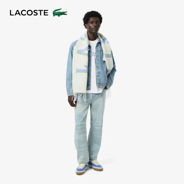 【LACOSTE】男裝-品牌logo印花短袖T恤(白色)