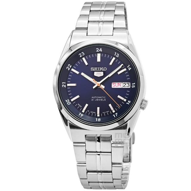 【SEIKO 精工】精工5號機械男錶-深藍(SNK563J1 日本版)