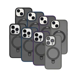 【WiWU】展翼磁吸手機殼 iPhone15 手機殼 磁吸支架殼 防摔保護殼 磁吸快充殼 隱藏支架手機殼