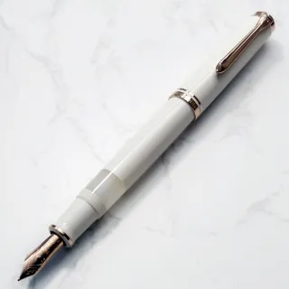【Pelikan】百利金M600 白玫瑰金鋼筆(附贈原廠手提袋、墨水)