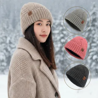 【Jack wolfskin 飛狼】交叉針織紋內刷毛保暖帽 羊毛帽(多色任選)