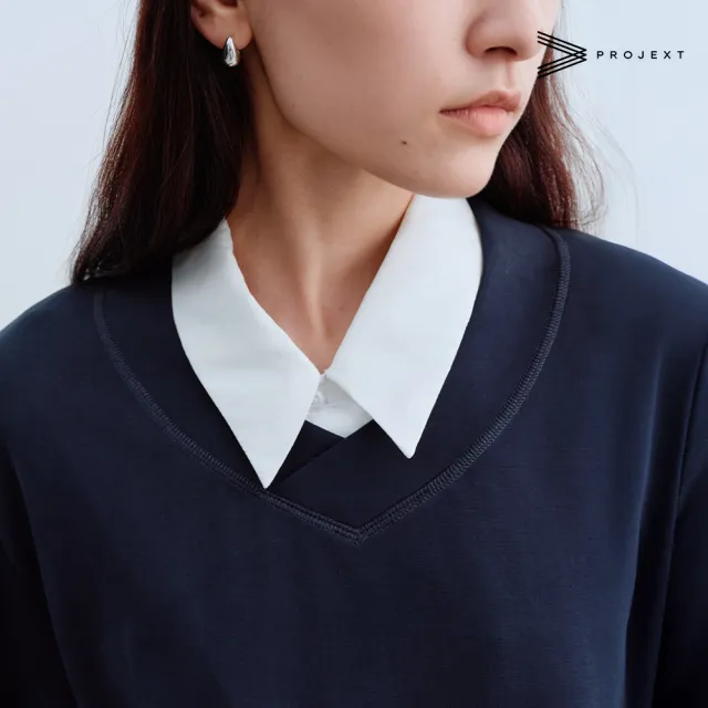 【PROJEXT】SKIN X 柔膚V領大學T(Tenderism V-Neck Sweatshirt)