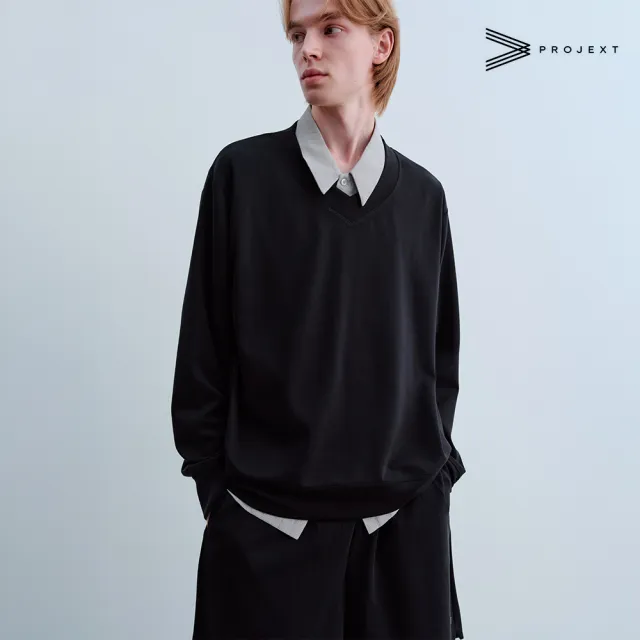 【PROJEXT】SKIN X 柔膚V領大學T(Tenderism V-Neck Sweatshirt)