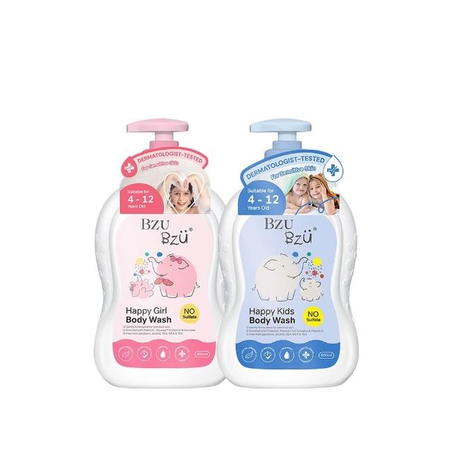 【BZU BZU】兒童沐浴乳 600ml(清爽溫和/保濕水潤 任選)