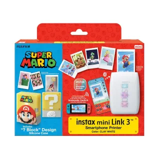 【FUJIFILM 富士】instax mini Link3 Mario 手機印相機 特別版 超級瑪莉歐套組 --公司貨