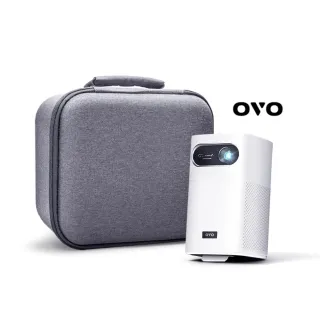 【OVO】行動百吋劇院 GoogleTV雙系統智慧投影機(U9 1200流明/支援快充/續航3hr)