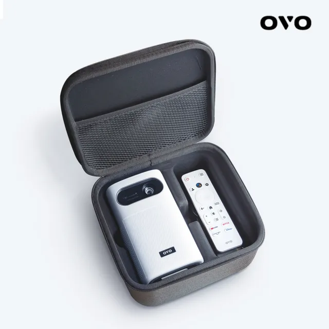 【OVO】行動百吋劇院 GoogleTV雙系統智慧投影機(U9 1200流明/支援快充/續航3hr)