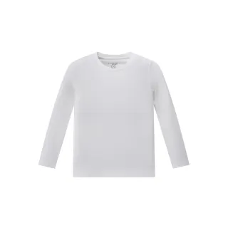 【GIORDANO 佐丹奴】童裝圓領極暖衣 G-WARMER系列(01 標誌白)