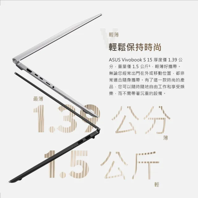 【ASUS 華碩】15.6吋Ryzen AI 9 輕薄筆電(Vivobook S M5506WA/AI 9 365/24G/512GB/W11/3K OLED)