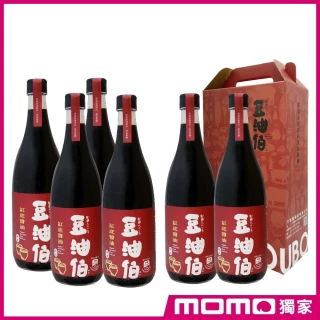 【豆油伯】缸底釀造醬油升級版680mlx4入+2入禮盒組(送禮自用皆宜)