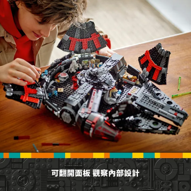 LEGO 樂高】星際大戰系列75389 黑暗千年鷹號(星際宇宙星戰模型禮物居家