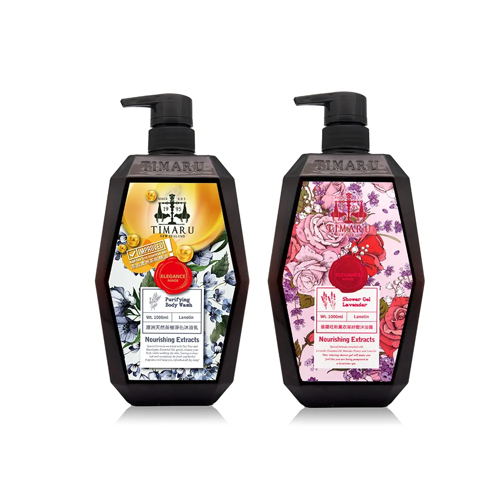 【Timaru 堤瑪露】SPA舒活精油系列-洗髮&沐浴任選2入組(1000mlx2/純淨香氛/淡雅精油香調/7款可選)