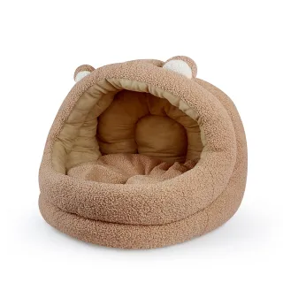 【貓本屋】小熊窩 半封閉 保暖寵物窩(XL特大號)