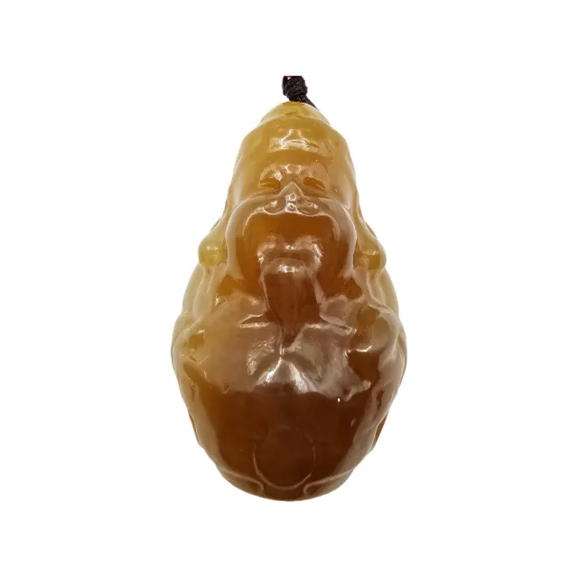 【藏古祥館】和田糖料財神  SQC32(和田玉)