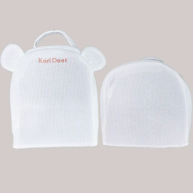 【Kori Deer 可莉鹿】餵奶神器嬰兒防吐奶斜坡墊配件-可拆洗外套2件組(寶寶防溢奶墊防嗆三角枕床中床)