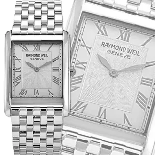 【瑞士Raymond Weil蕾蒙威】Don Giovanni系列 方形精鋼羅馬時標璣刻面石英男款39㎜ R01(99731-ST-00659)