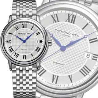 【瑞士Raymond Weil蕾蒙威】Maestro經典大師系列 精鋼巴黎釘紋面自動上鍊男款39.5㎜ R01(2837-ST-00659)