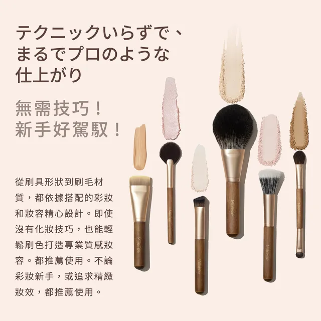 【MilleFee】極致觸感401雙頭眼影刷1入(EC限定)