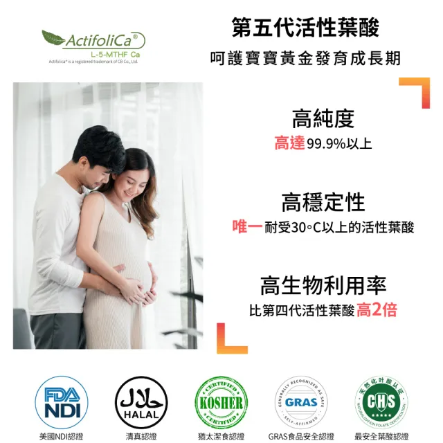 【GNC 健安喜】孕婦綜合維生素食品錠x2入組(專為孕媽咪設計配方/足量最新專利第五代葉酸/22種完整營養素)