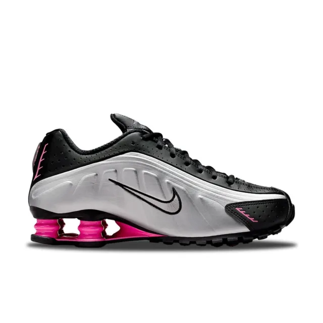 【NIKE 耐吉】W Nike Shox R4 Black/Pinksicle 黑銀粉 彈簧鞋 Y2K 休閒鞋 運動鞋 女鞋 AR3565-012