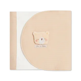 【奇哥】有機棉靜音魔鬼氈小熊大肚圍 73x25cm(嬰兒肚圍 新生兒肚圍 透氣肚圍 寶寶護肚)