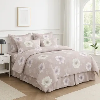 彩舍抗菌雲朵舖棉雙人床罩組