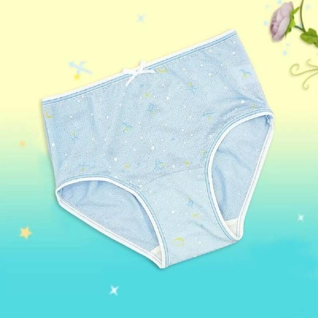 【annypepe】女童三角褲 奧地利天絲 QQ 洞洞緹花 星辰-紫藍100-150(兒童內褲 女童內褲 兒童三角褲)