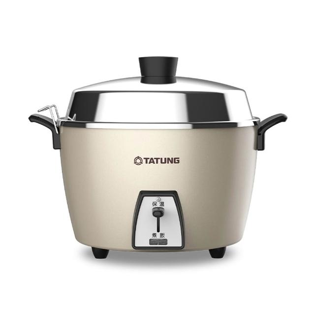 【TATUNG 大同】6人份全不鏽鋼配件電鍋 文藝金 /組 TAC-06L-MCAG