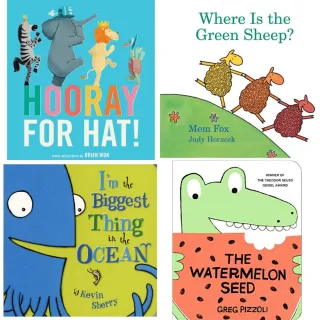 【麥克兒童外文書店】幼幼爆笑英語啟蒙書4冊(精選四本暢銷硬頁書)