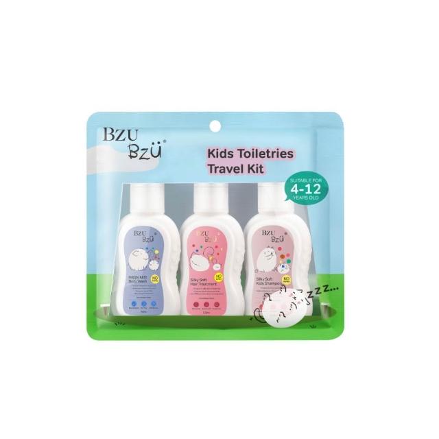 【BZU BZU】兒童洗沐旅行組(洗髮精50ml+潤髮乳50ml+沐浴乳50ml)