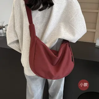 【MoodRiver】日式簡約 小款 斜背包 文青感 帆布包 側背包 單肩包 側肩包 帆布袋 書包 女生包包