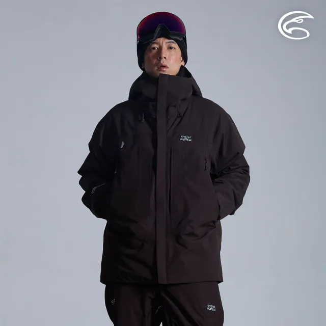 【ADISI】男SMAWARM海洋溫控防水防風透氣雪衣 AJ2521029宇宙黑(防潑水 防水透氣 蚵技棉 保暖外套)