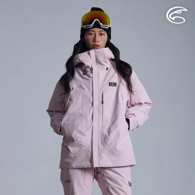 【ADISI】女SMAWARM海洋溫控防水防風透氣雪衣 AJ2521030 霜粉(防潑水 防水透氣 蚵技棉 滑雪外套 保暖外套)