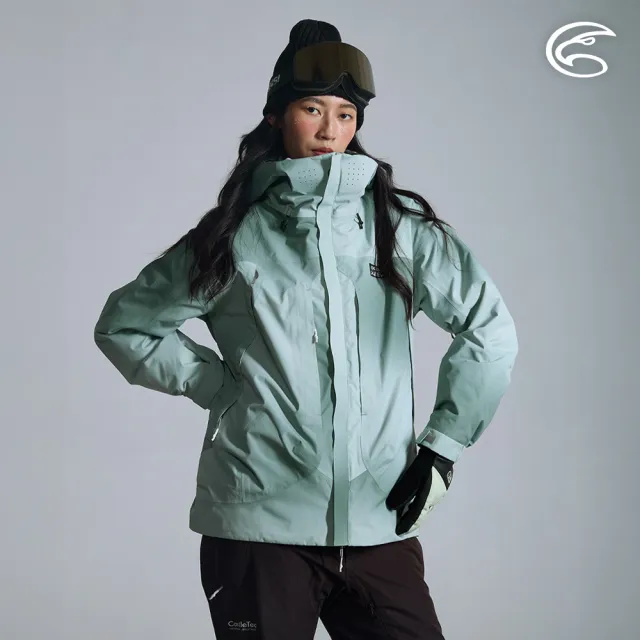 【ADISI】女SMAWARM海洋溫控防水防風透氣雪衣 AJ2521030渲染綠(防潑水 防水透氣 蚵技棉 保暖外套)
