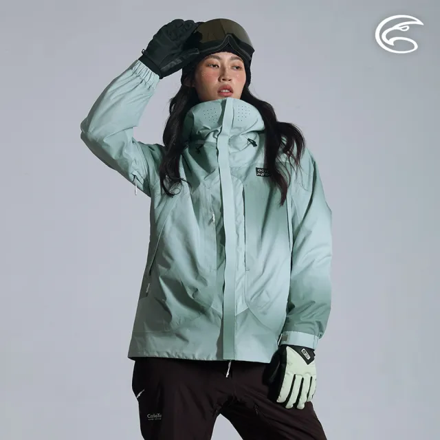 【ADISI】女SMAWARM海洋溫控防水防風透氣雪衣 AJ2521030渲染綠(防潑水 防水透氣 蚵技棉 保暖外套)