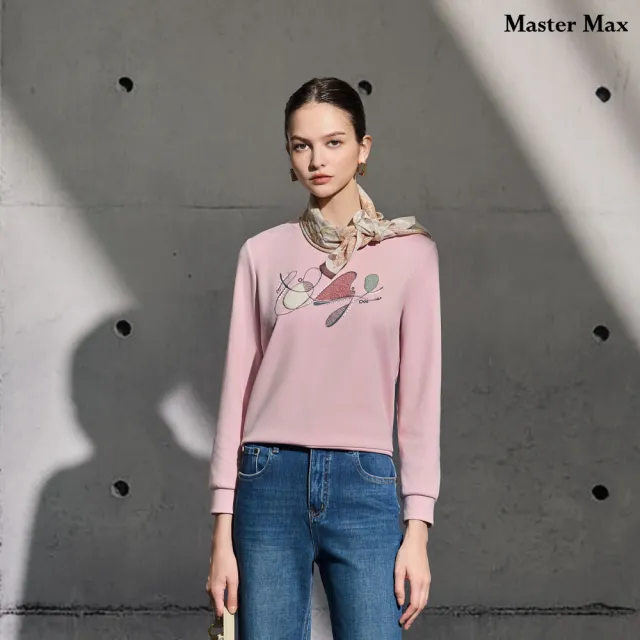 【Master Max】可愛毛毛圖案基本款大學T(8527085)