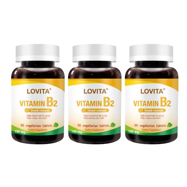 【LOVITA 愛維他】高單位緩釋型維生素B12 1000mcg 3入組(共180顆)