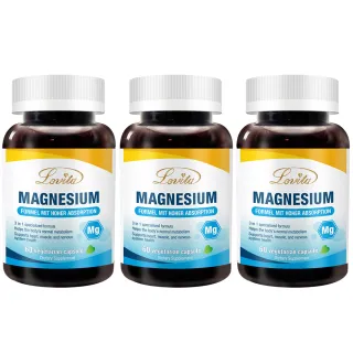 【LOVITA 愛維他】複方鎂500mg素食膠囊 3入組(共180顆)
