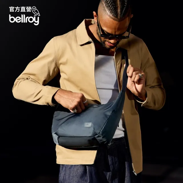 【Bellroy】官方直營 Laneway Crescent Bag 7L 城市半月斜背包(霧鎂藍/機能性/側肩包/輕便背包)