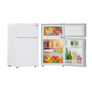 【Kolin 歌林】58H快配momo獨家★90公升一級能效定頻右開雙門小冰箱 雪亮白/一鍵除霜(KR-SE20958A)