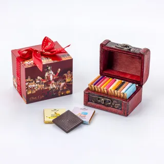 【Diva Life】聖誕送禮之最-迷你款珠寶盒*2/迷你柏金包*2/經典珠寶盒(交換禮物 100%可可脂 0反式脂肪)