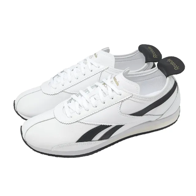 【REEBOK】休閒鞋 R400 男鞋 女鞋 白 黑 復古跑鞋 皮革(100233941)