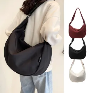 【MoodRiver】日式簡約 大款 斜背包 文青感 帆布包 側背包 單肩包 側肩包 帆布袋 書包 女包 大 