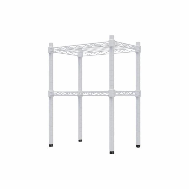 【dayneeds 日需百備】輕型 45x30x60公分 烤漆二層架 兩色可選(鐵力士架/收納層架/鞋架/展示架)