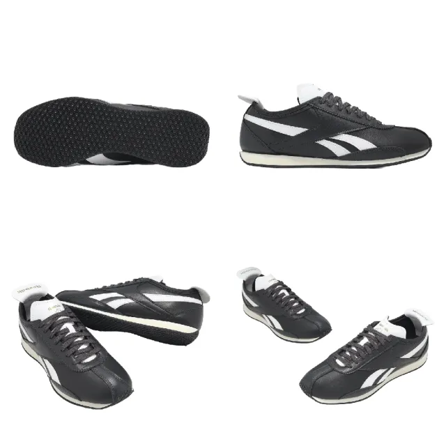 【REEBOK】休閒鞋 R400 男鞋 女鞋 黑 白 復古跑鞋 皮革(100233940)
