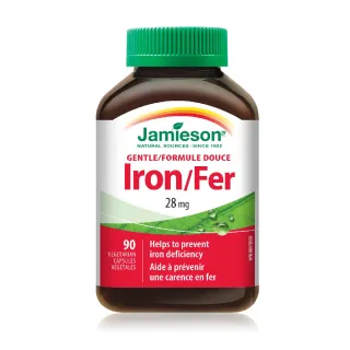 【Jamieson 健美生】甘氨酸亞鐵28毫克複方膠囊90顆(礦物質)